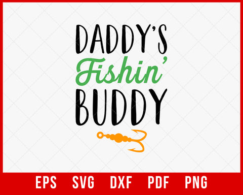 Daddy's Fishing Buddy PNG - Digital Download - Girl Fishing