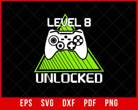 Level 8 Unlocked Graphic by Crafthill260 · Creative Fabrica
