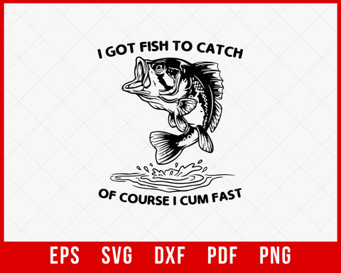 Fish Catch Fishing Gifts T-Shirt Fishing SVG