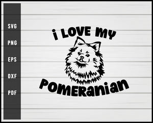 Download I Love My Pomeranian Dog Svg Png Eps Silhouette Design Creativedesignmaker 3D SVG Files Ideas | SVG, Paper Crafts, SVG File