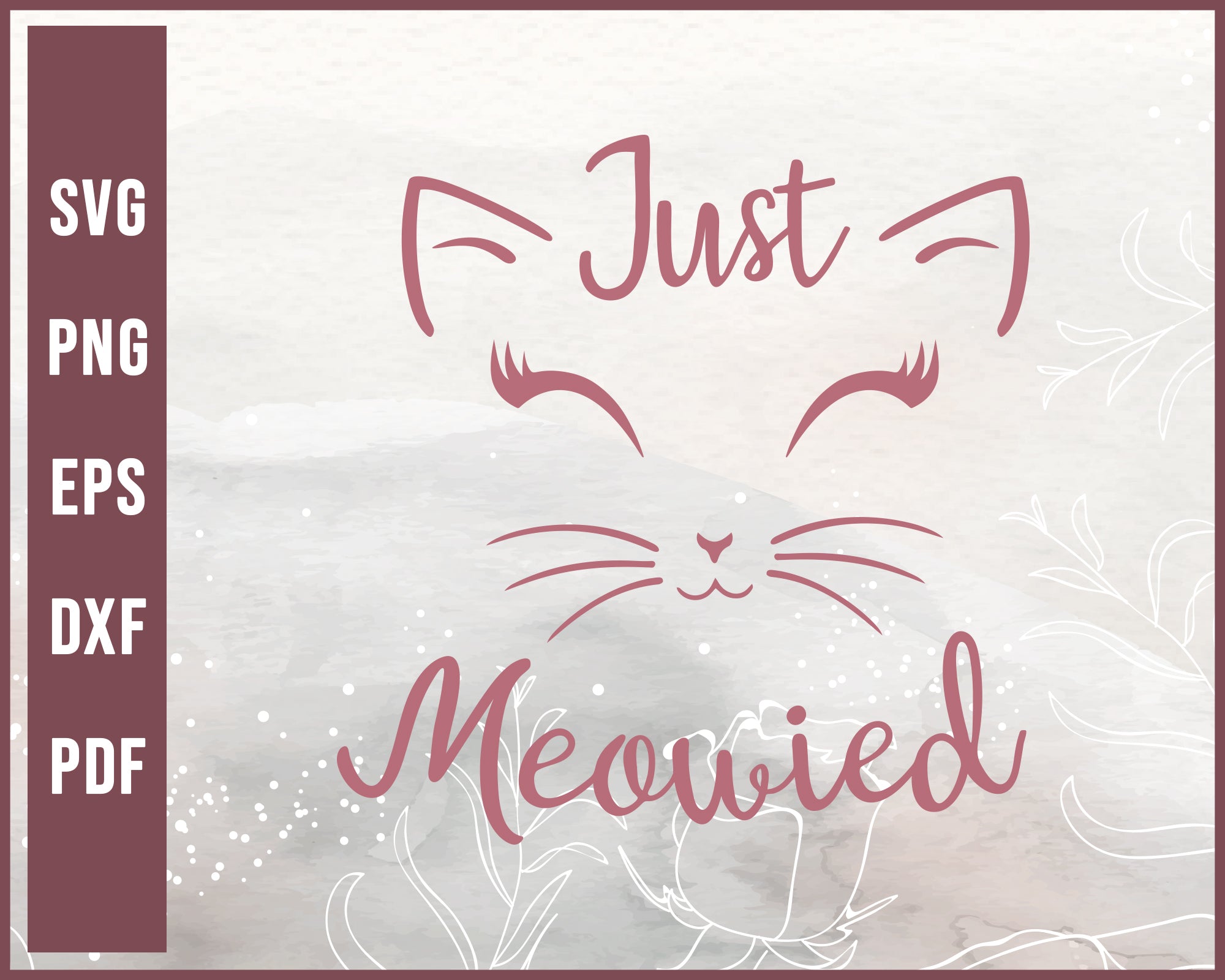 Download Just Meowied Cat Lover Wedding Svg Creativedesignmaker