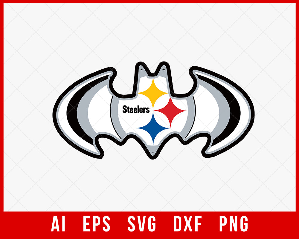 Pittsburgh Steelers Batman Sticker Cutting | Creative Design Maker –  Creativedesignmaker