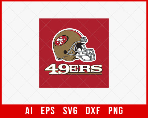 NFL San Francisco 49ers Logo Clipart SVG Cut File for Cricut Digital  Download