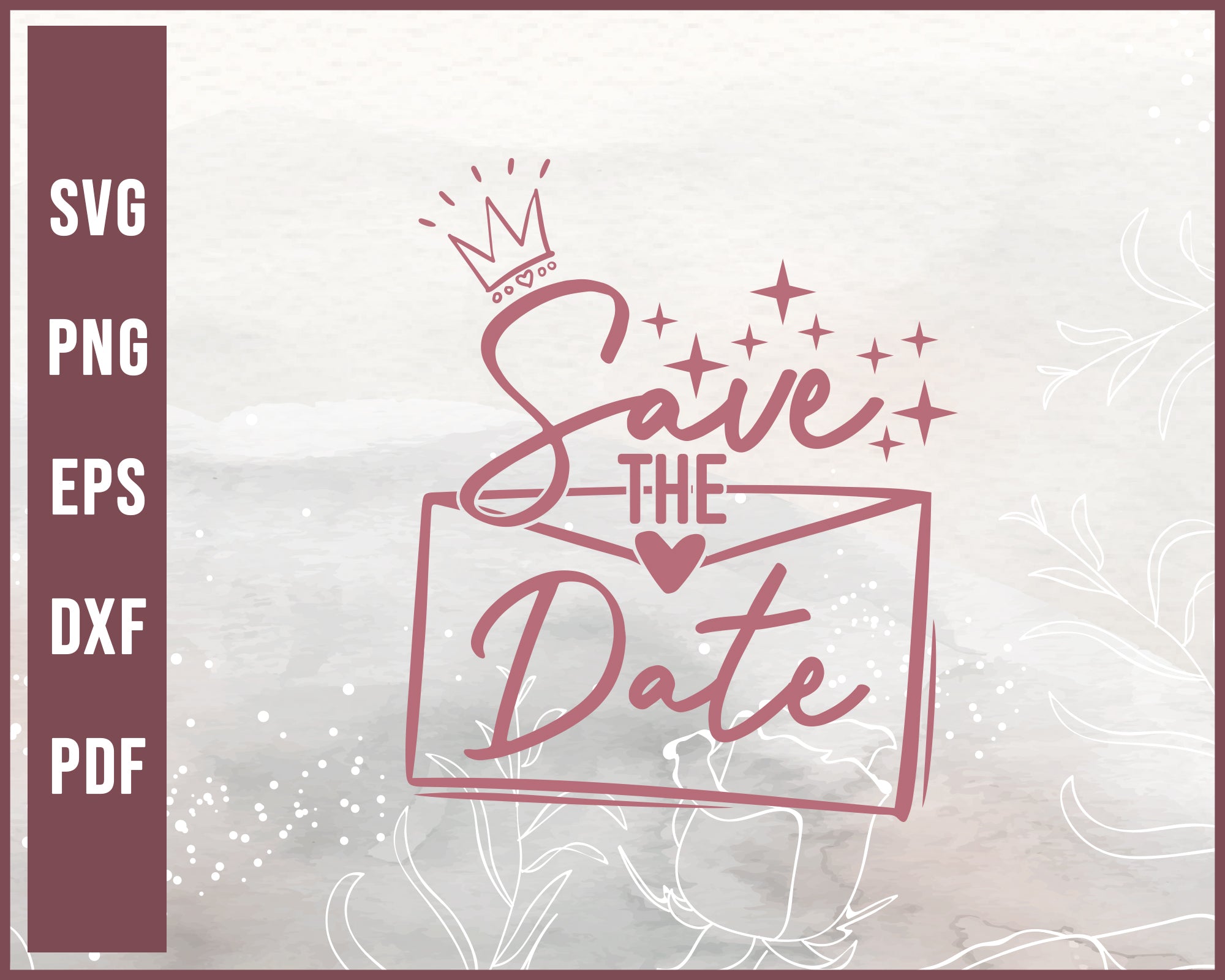 Free Free 91 Wedding Date Svg SVG PNG EPS DXF File