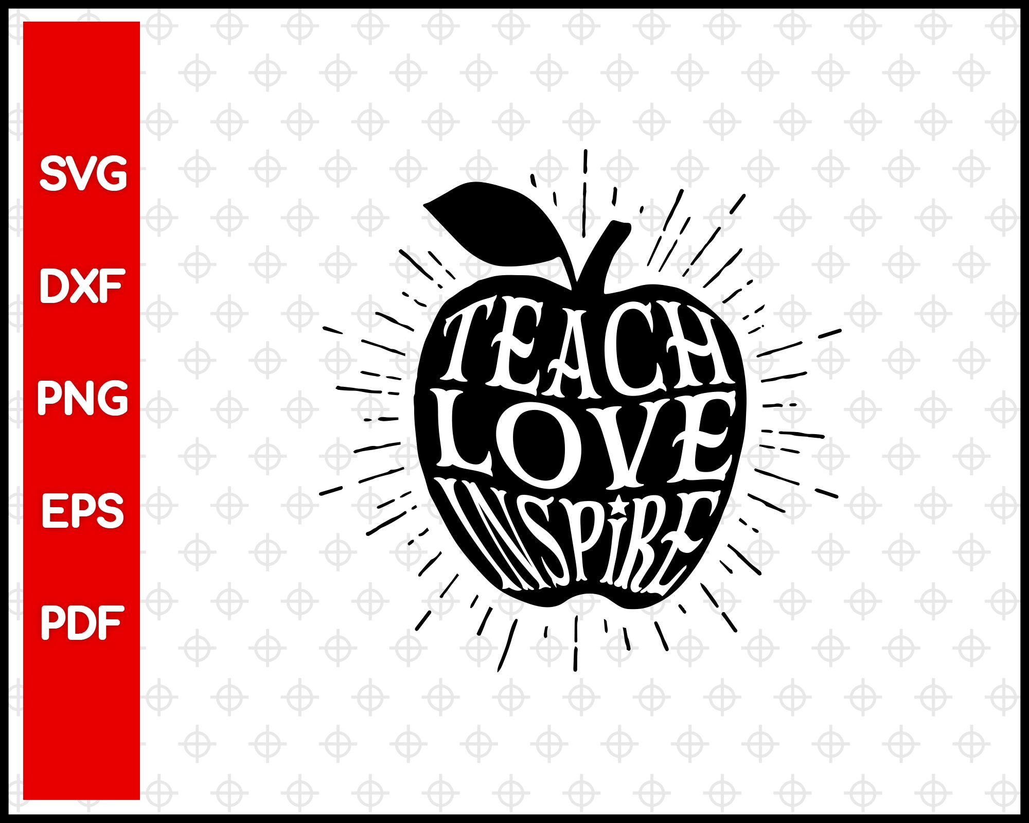 Free Free 327 Silhouette Teach Love Inspire Svg SVG PNG EPS DXF File