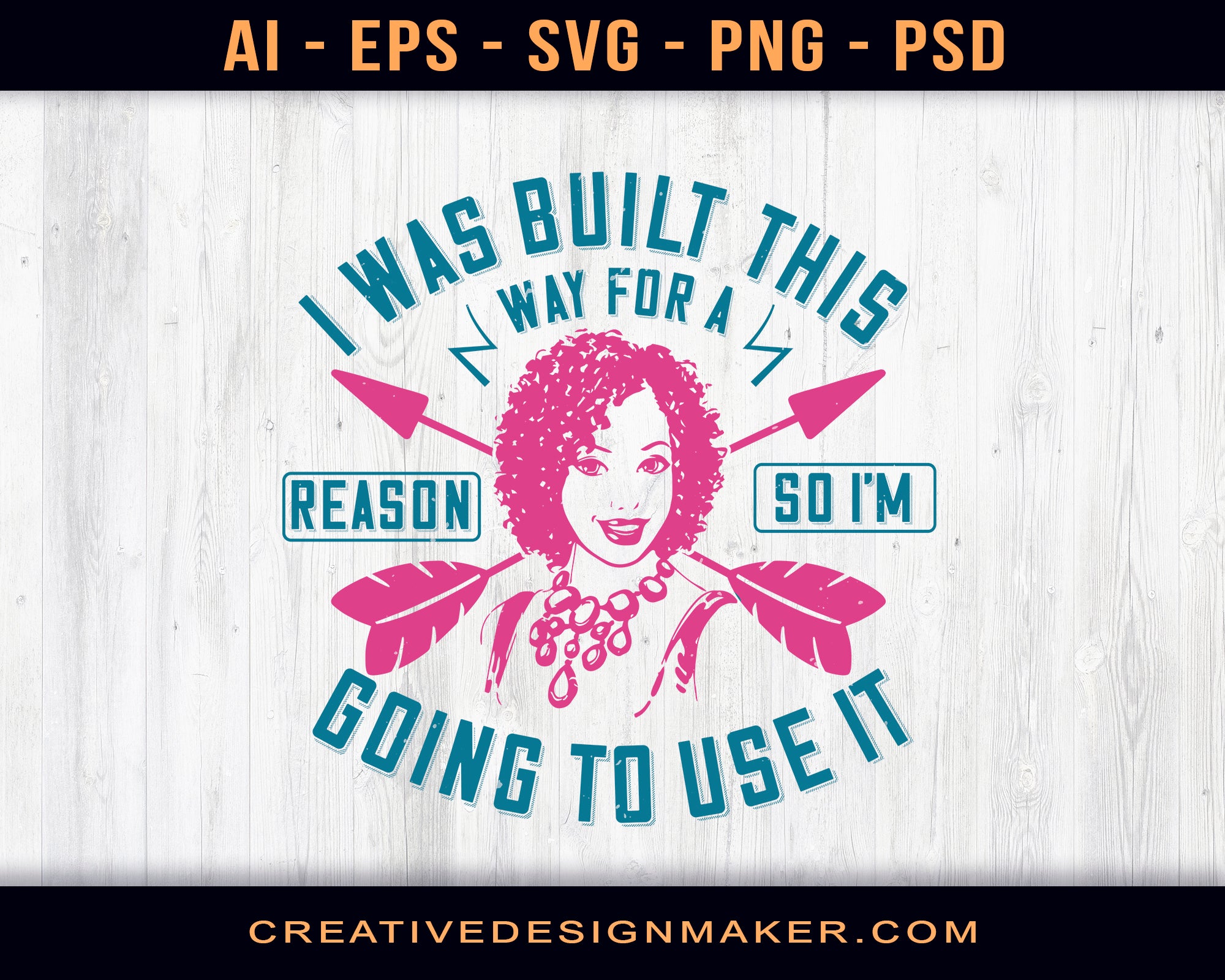 Download I Was Built This Way For A Reason Afro Editable T Shirt Svg Design Creativedesignmaker