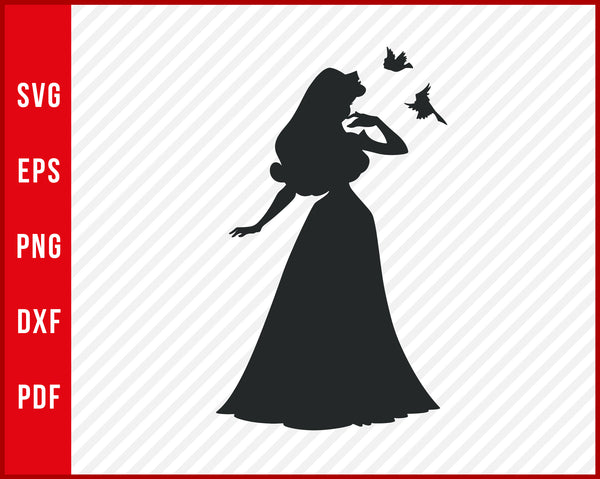 Princess Silhouettes Disney Svg Silhouette Design Cut Files Creativedesignmaker