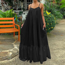 Load image into Gallery viewer, Femme Spaghetti Strap Backless Maxi Dress
