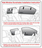 Side Window Rear Seat Sunshades for 2018-2023 Kia Rio Sedan (Set of 2)
