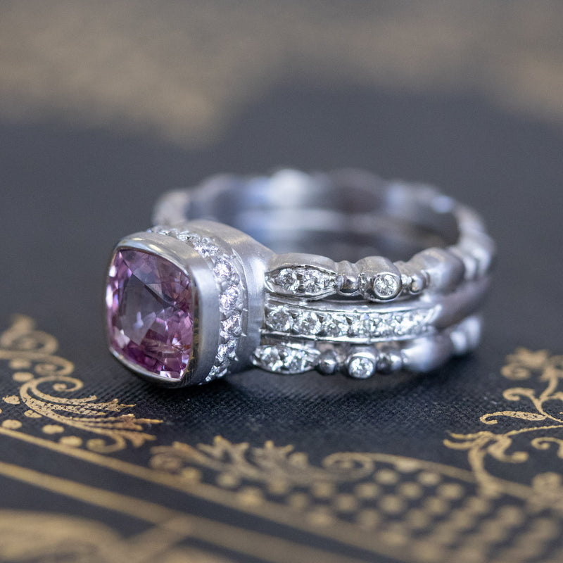 2.86ctw Purple Pink Sapphire Ring, by Doris Panos – Jewels by Grace