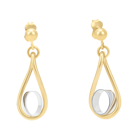 Aretes ondulados Dos Oros | Bo&Co