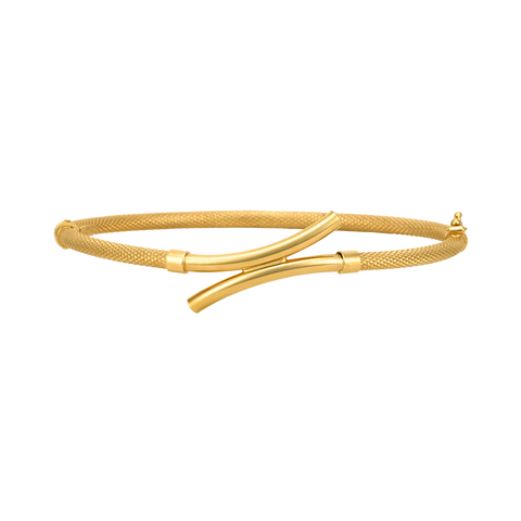 Brazalete cruzado oro amarillo | Bo&Co