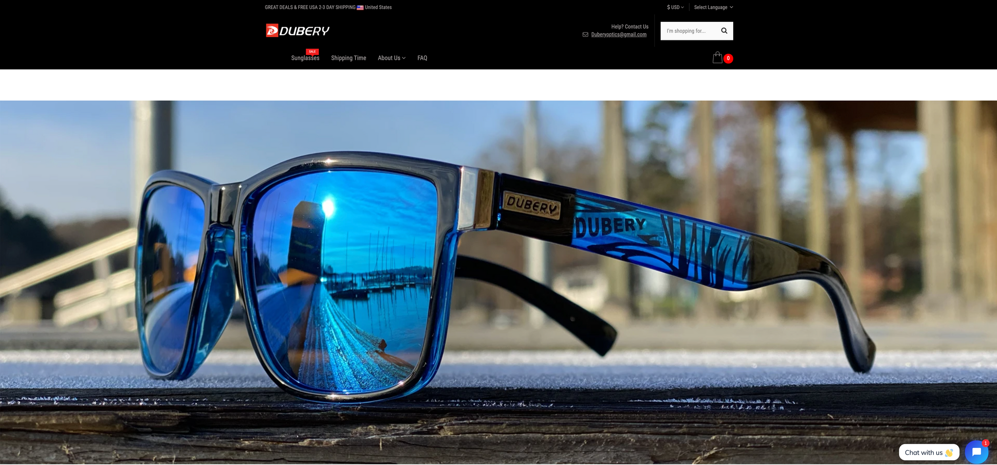Laman web Duby Sunglasses | www.duberysunglasses.com.
