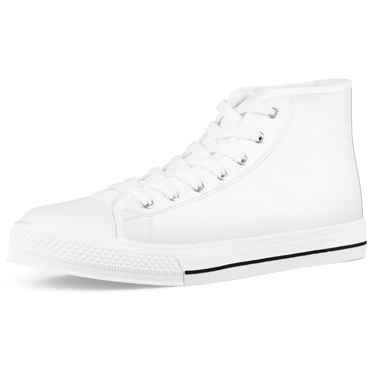 white high top canvas shoes