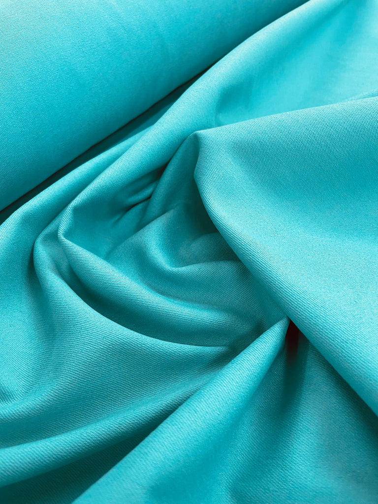 Stretch Denim - Aqua – Moosas Fabrics