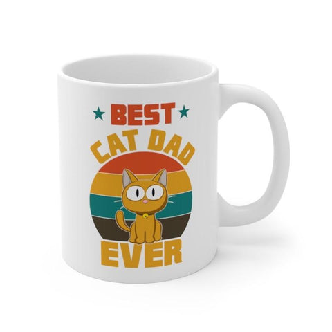 best cat dad ever ceramic mug for catfathers