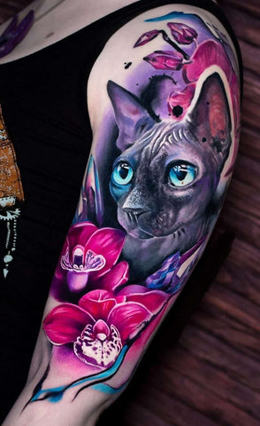 Tattoo uploaded by American Tattoo • Egyptian Cat in Dotwork by Emanuel •  Tattoodo