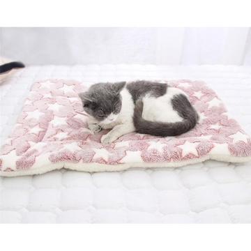 cat kitten blanket cushion warm fluffy pink