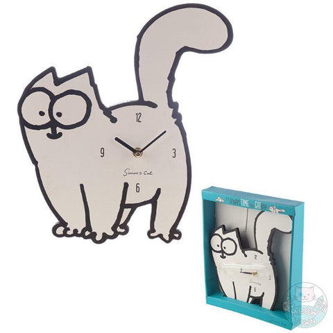 simon's cat wall clock gift for cat lovers home decoration