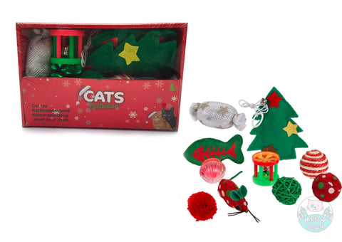 christmas toy collection for cats