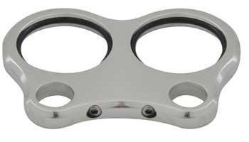 V-Twin Manufacturing Dual Gauge Mount Bracket Chrome fits 1995