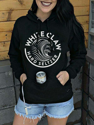 hoodie with drink pocket