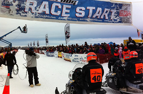 Tesoro "Iron Dog" Snowmobile Race in Nunavut, Canada