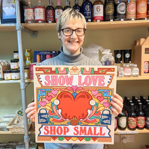 Holly Tucker poster Show Love Shop Small