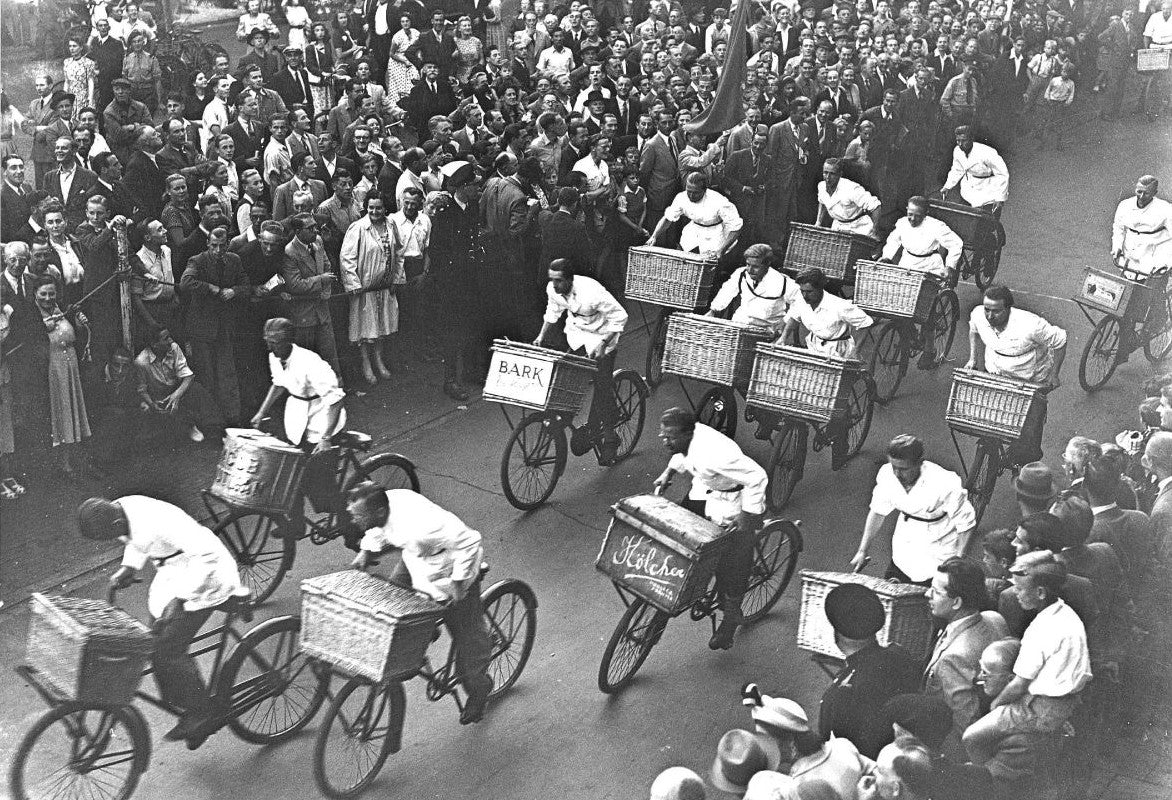 People riding Cycle Trucks in the 1930s
