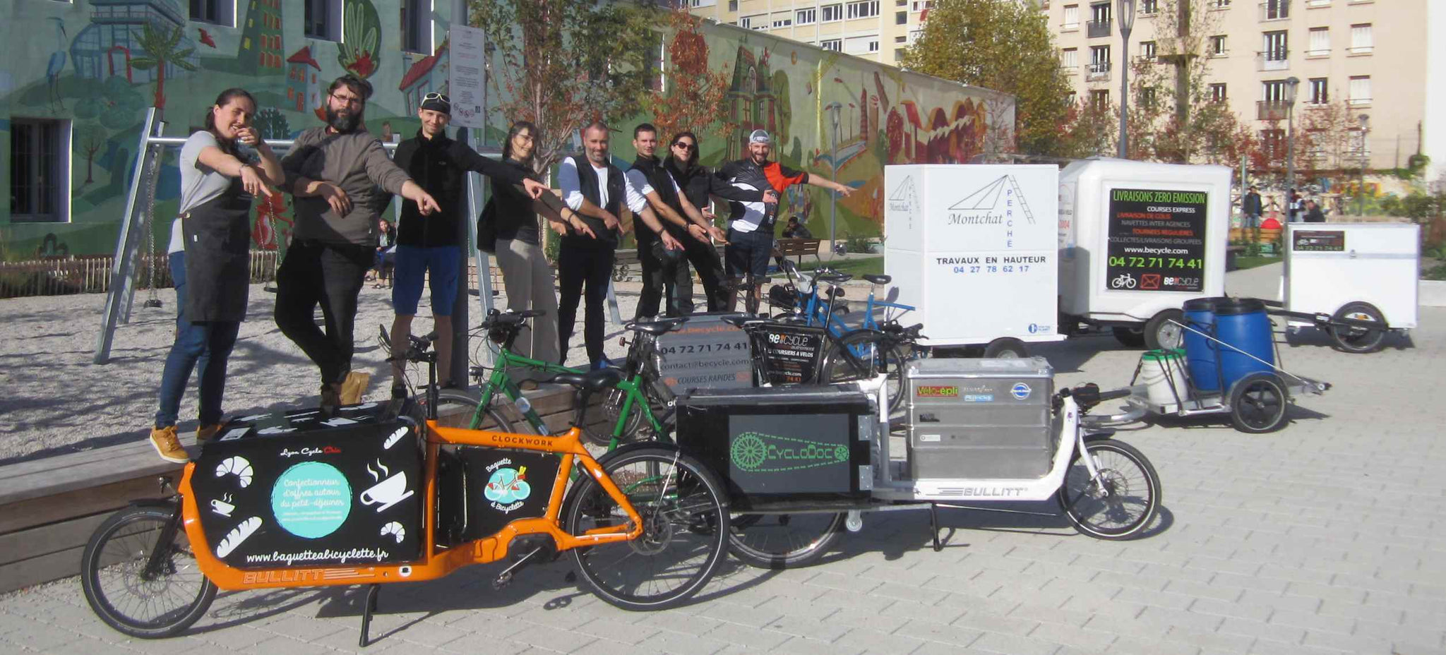 Artisans du collectif "Boîtes à Vélo" à Lyon