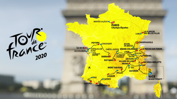 Carte du Tour de France - JoKer Bike