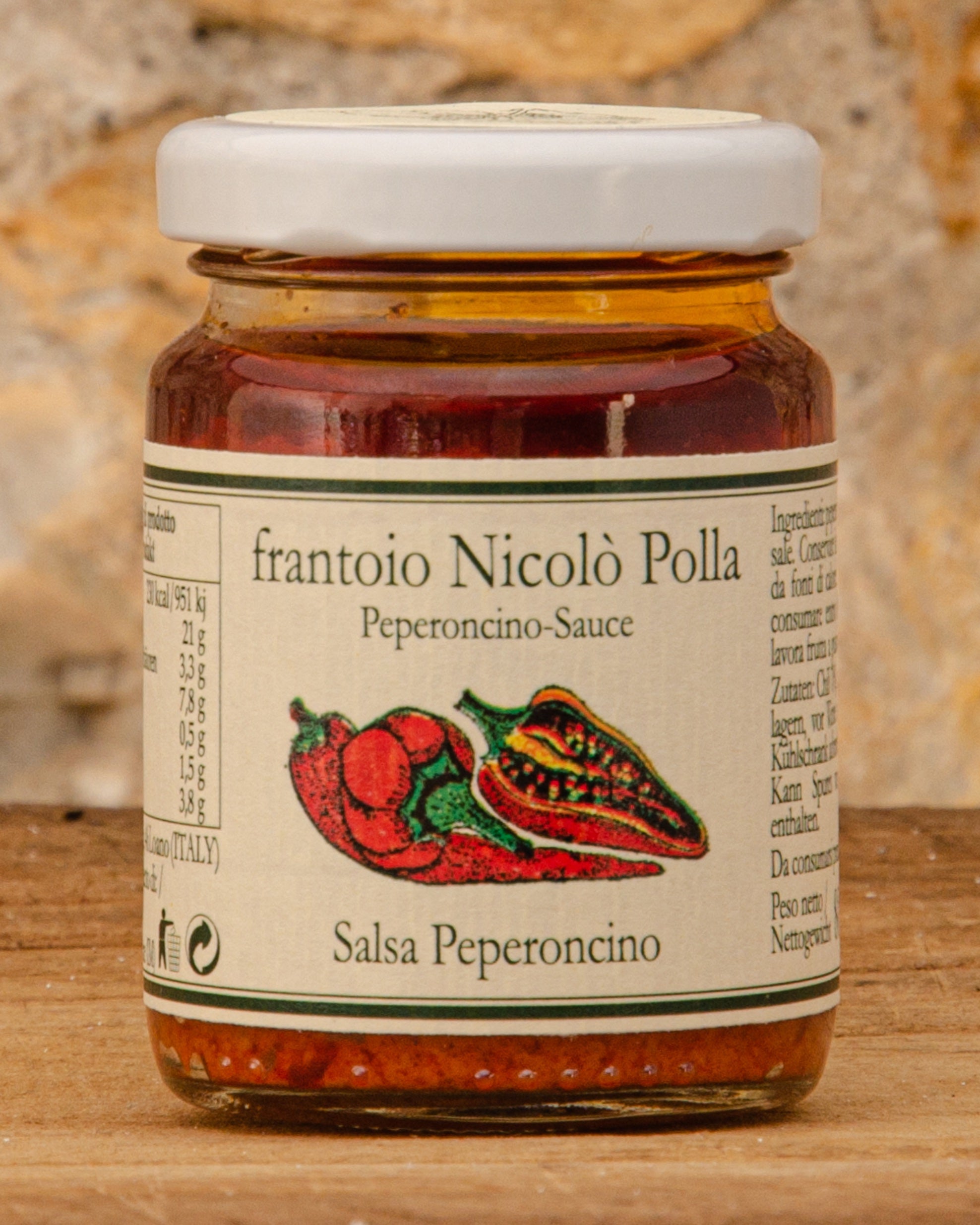 POLLA - HOT CHILLI PASTA SAUCE IN EVO - 80g - Jet Italian Deli