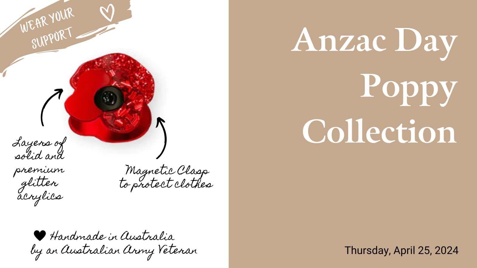 ANZAC Day lapel pins and more