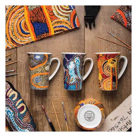 australian gift mug aboriginal design souvenir