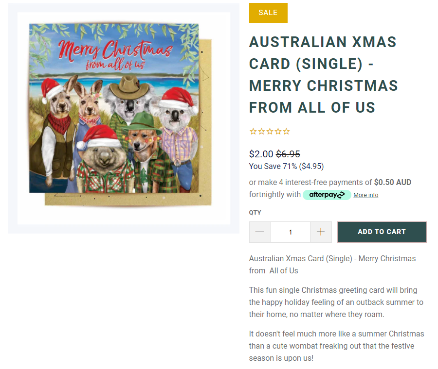 Australian Xmas Card