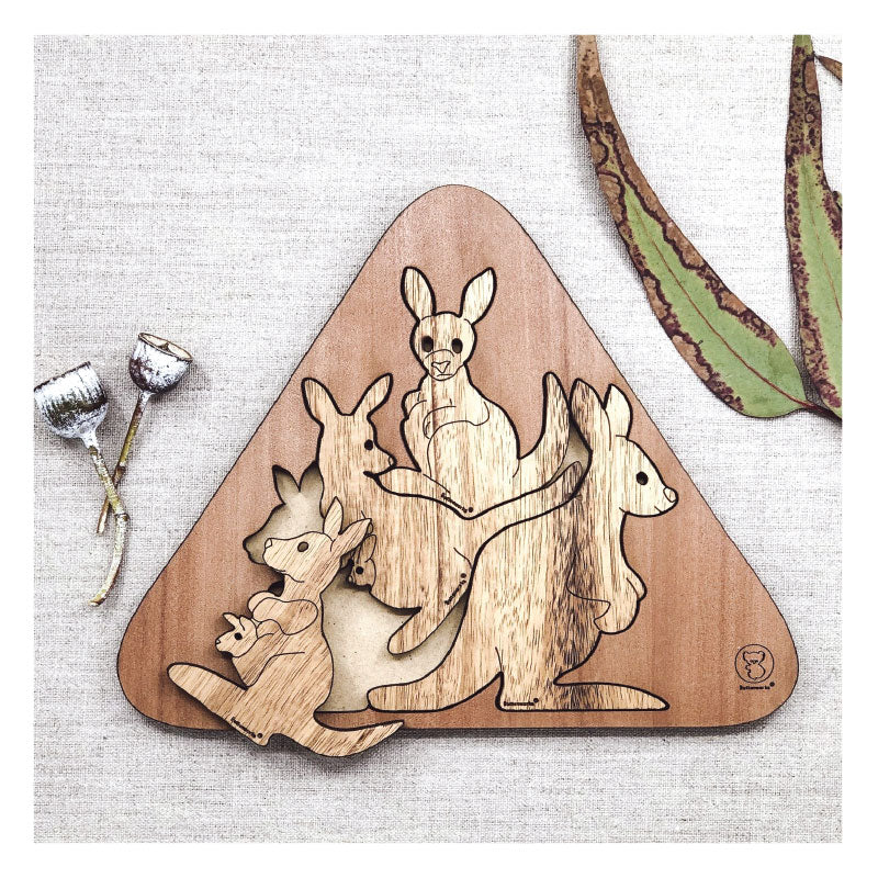 Puzzle Wooden Kangaroos