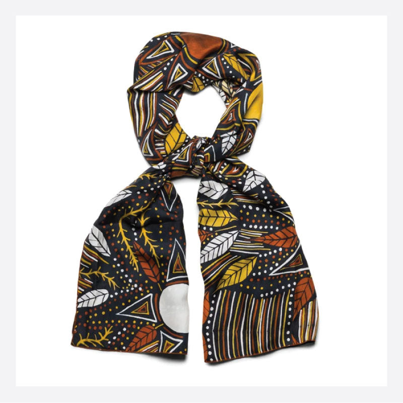 Pauline Woody silk scarf