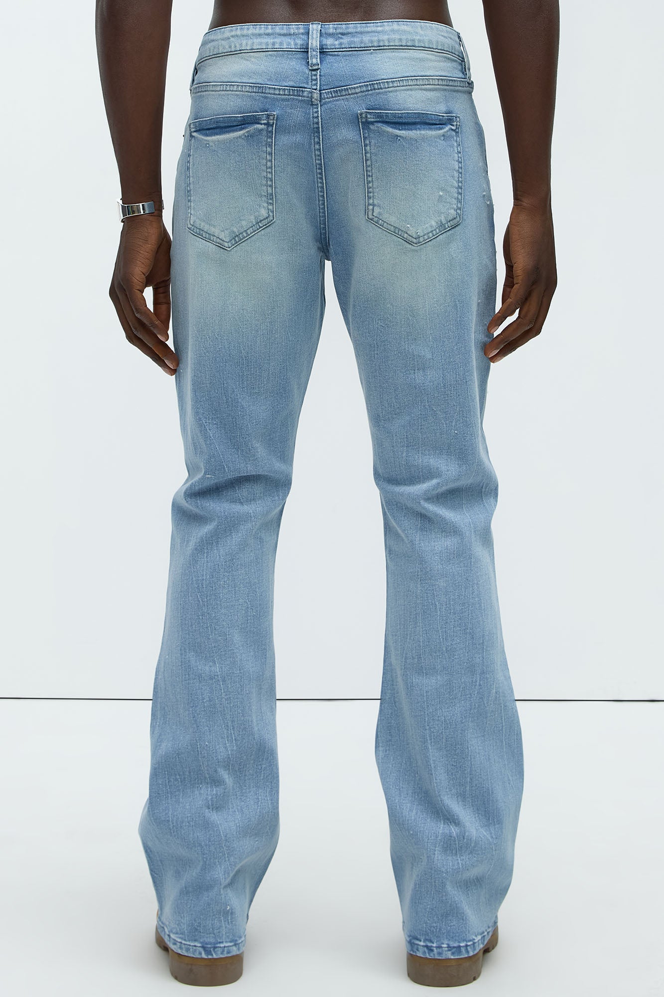 Dreamy Stacked Slim Flare Jeans - Light Blue Wash | Fashion Nova
