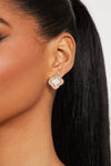 Effortless Babe Earrings - White/Gold