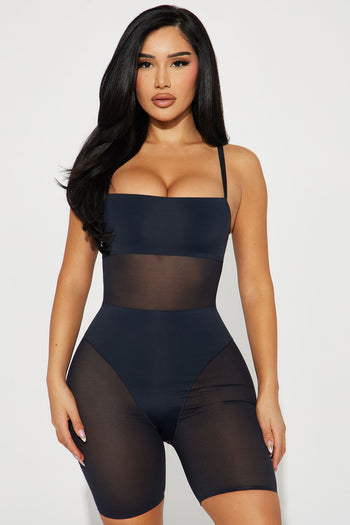 Tight Waist Shadow Mesh Biker Short Shapewear - Black, Fashion Nova,  Lingerie & Sleepwear