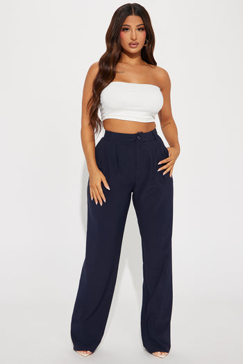 Petite Victoria High Waisted Dress Pants - Navy, Fashion Nova,  Career/Office