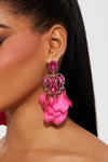 Prettiest Petals Earrings  - Pink