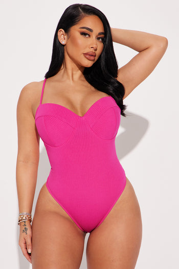Dot What It Takes Mesh Bodysuit - Pink/combo, Fashion Nova, Bodysuits