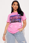 West Side Views Short Sleeve Tee - Pink