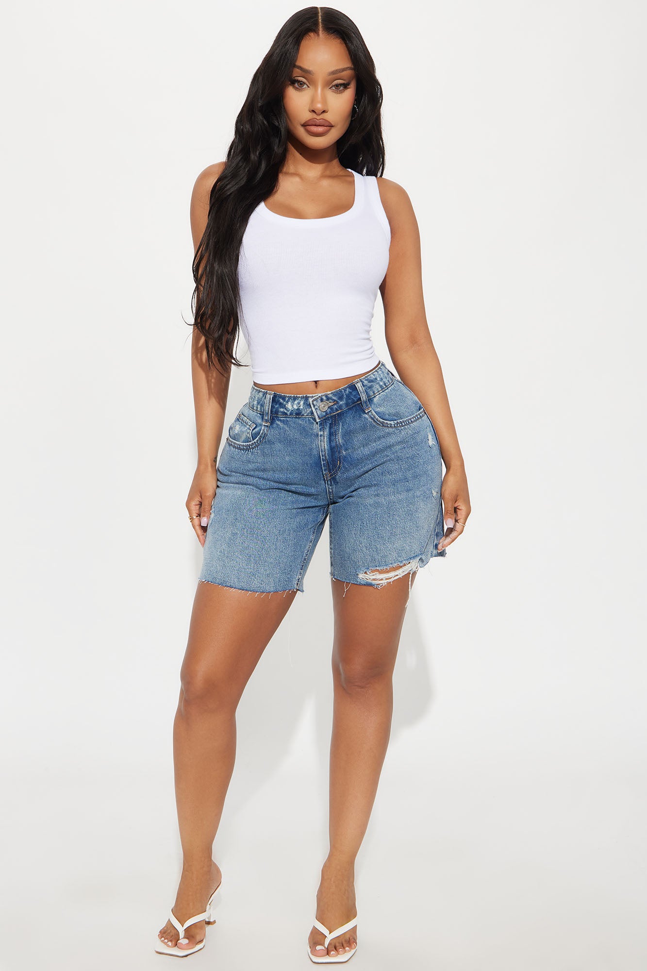 【YOURNUS】Valhalla Washing Bermuda Denim On My Mind Denim Bermuda Shorts - Light Wash | Fashion Nova