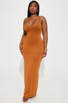 Annie Maxi Dress - Brown