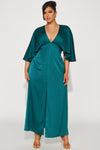 Inaya Satin Maxi Dress - Hunter