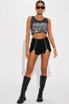 All Zipped Up Short - Black