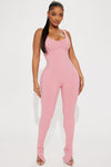 Libby Snatched Jumpsuit - Mauve