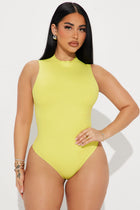 Gianna Snatched Bodysuit - Citron